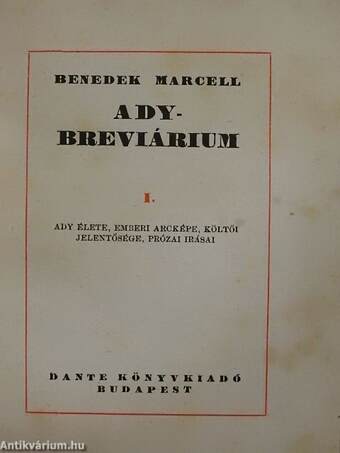 Ady-breviárium I.