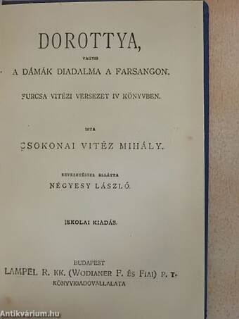 Dorottya, vagyis a dámák diadalma a farsangon