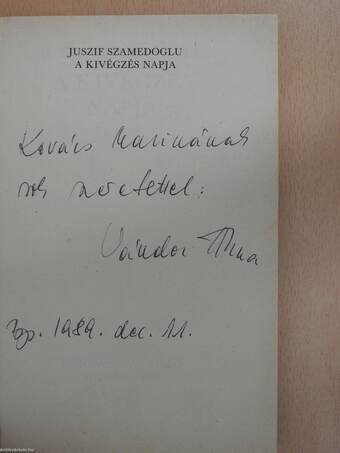 A kivégzés napja (dedikált példány)