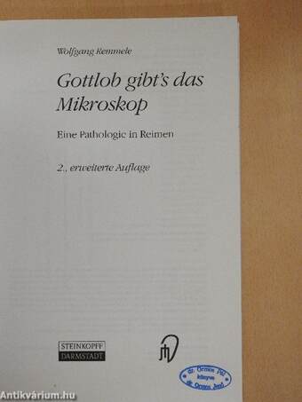 Gottlob gibt's das Mikroskop