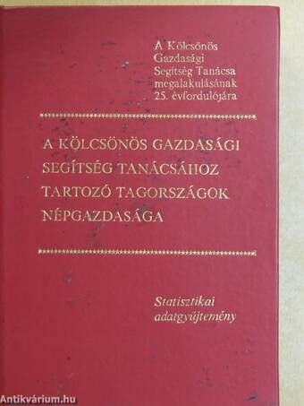 A Kölcsönös Gazdasági Segítség Tanácsához tartozó tagországok népgazdasága