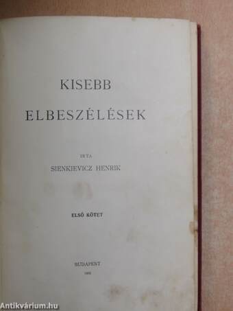 Kisebb elbeszélések I.