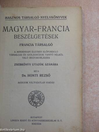 Magyar-francia beszélgetések