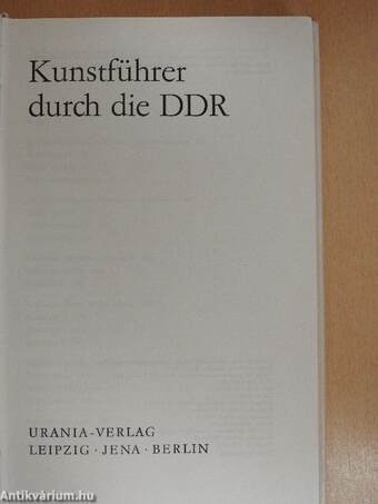 Kunstführer durch die DDR