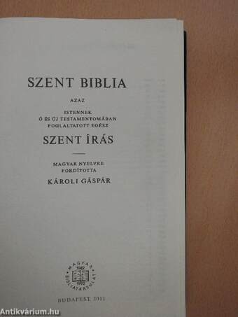 Szent Biblia