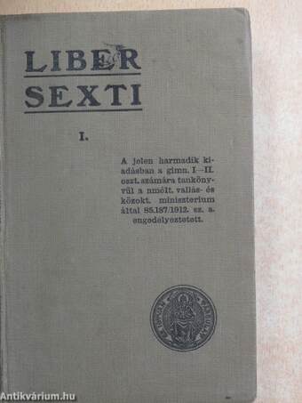 Liber sexti I.