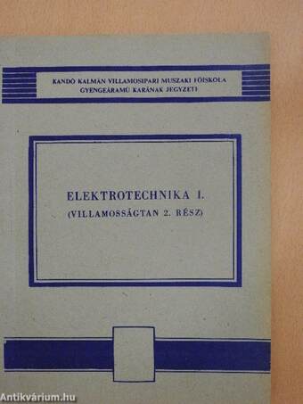 Elektrotechnika I.