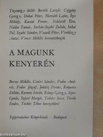 A magunk kenyerén