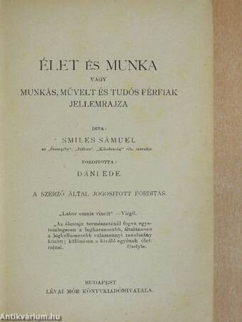 Élet és munka