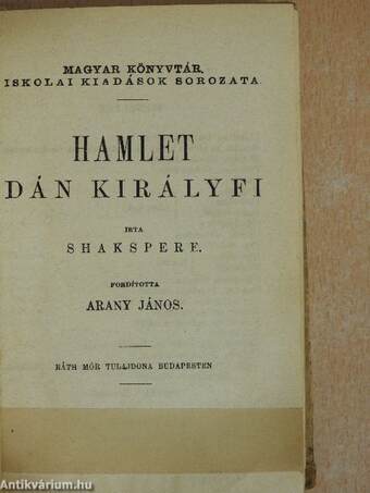 Hamlet dán királyfi/János király/Szentivánéji álom