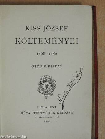 Kiss József költeményei