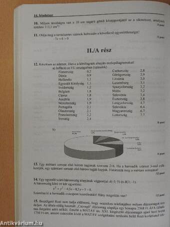 Felkészítő feladatsorok matematikából középszinten érettségizőknek