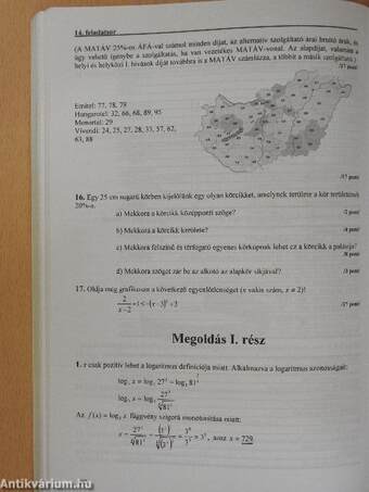 Felkészítő feladatsorok matematikából középszinten érettségizőknek