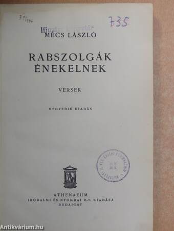 Rabszolgák énekelnek