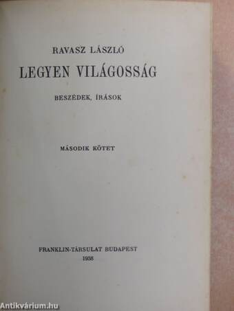 Legyen világosság II. (töredék)