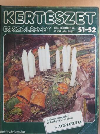 Kertészet és Szőlészet 1994. január-december