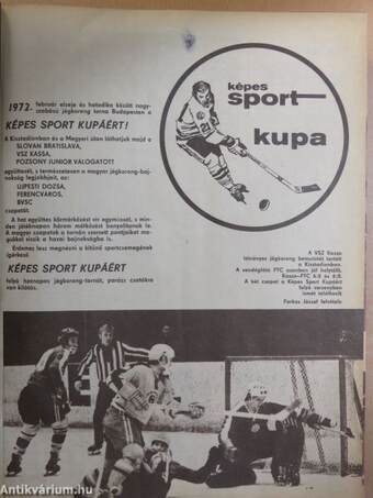 Képes Sport 1972. január-június (fél évfolyam)