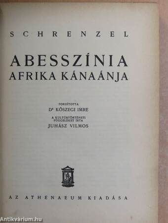 Abesszínia, Afrika Kánaánja