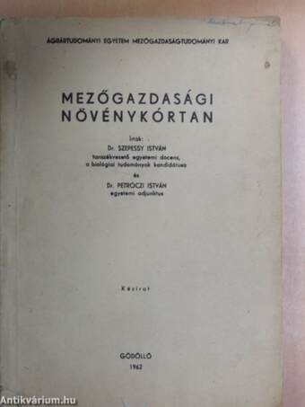 Mezőgazdasági növénykórtan