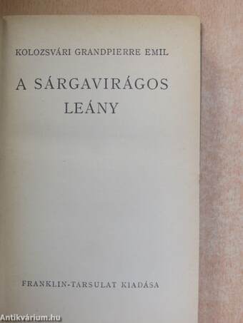 A sárgavirágos leány