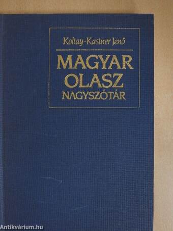 Magyar-olasz nagyszótár 1-2.