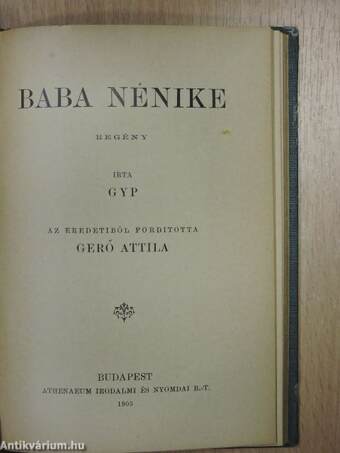 Az Ollenburg-dynastia és egyéb elbeszélések/Baba nénike