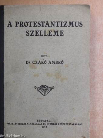 A protestantizmus szelleme