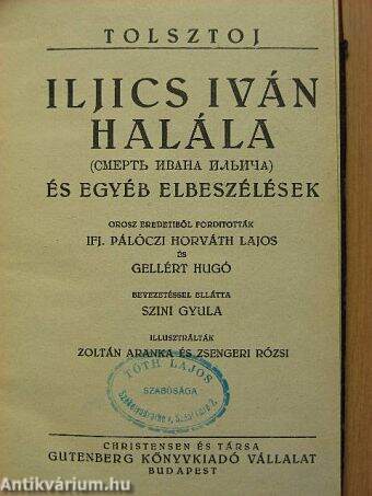 Iljics Iván halála és egyéb elbeszélések/Hadzsi Murát és egyéb elbeszélések