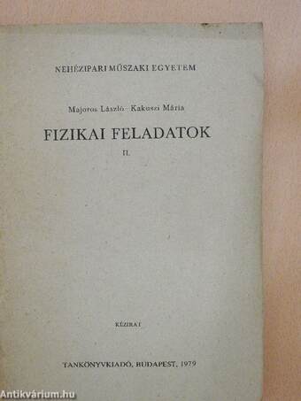 Fizikai feladatok II.