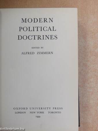 Modern Political Doctrines