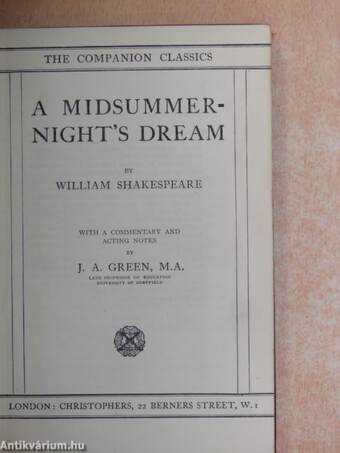 A Midsummer-Night's Dream