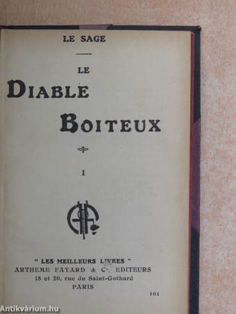 Le diable boiteux I-II./Paradoxe sur le Comédien