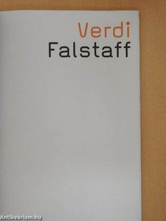 Verdi: Falstaff