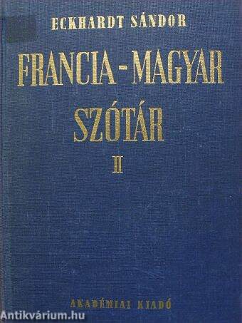 Francia-magyar szótár II. (töredék)