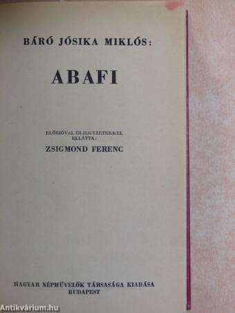 Abafi/Vas Gereben elbeszélései/Faludi Ferenc válogatott munkái/Reviczky válogatott munkái/Pázmány Péter válogatott munkái/Népregék, virágregék