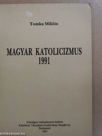 Magyar katolicizmus 1991