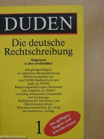 Duden 1 - Rechtschreibung