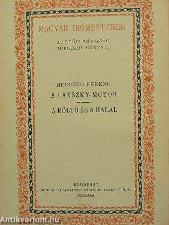 A Lánszky-motor/A költő és a halál