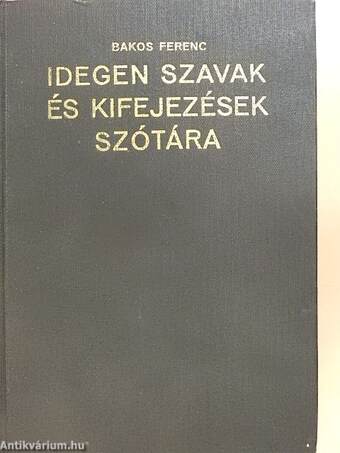 Idegen szavak és kifejezések szótára