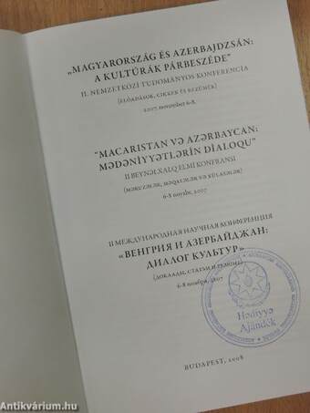 "Magyarország és Azerbajdzsán: a kultúrák párbeszéde"