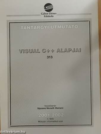 Visual C++ alapjai