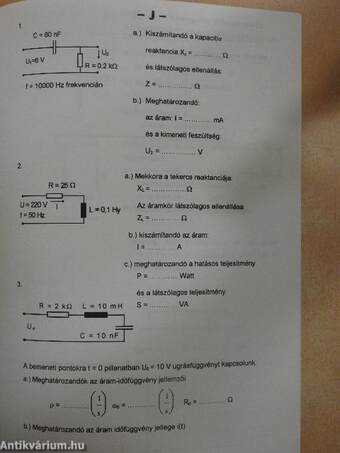 Hallgatói segédlet - Elektrotechnikai alapismeretek