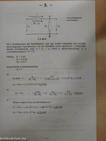 Hallgatói segédlet - Elektrotechnikai alapismeretek