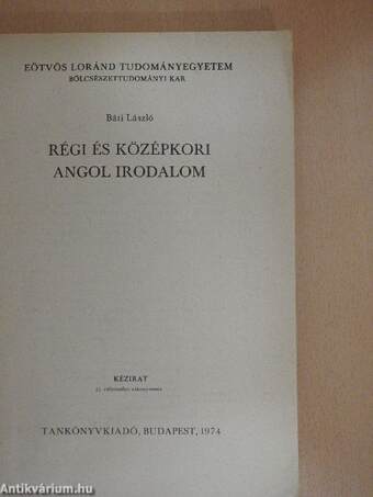 Régi és középkori angol irodalom