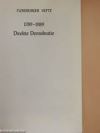 1789-1989 - Direkte Demokratie