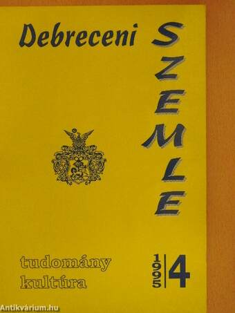 Debreceni Szemle 1995. december