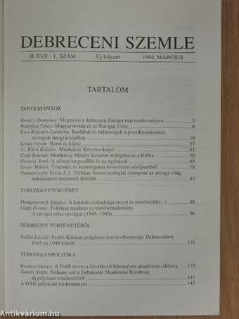 Debreceni Szemle 1994. március