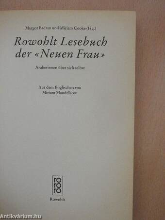 Rowohlt Lesebuch der «Neuen Frau»