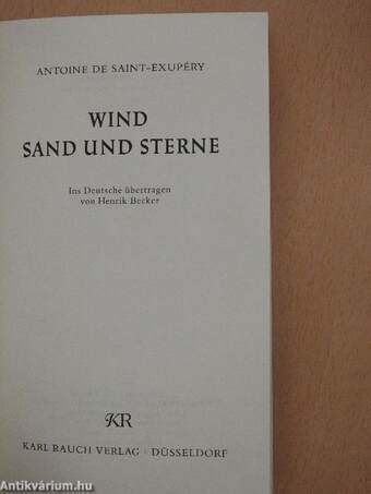 Wind Sand und Sterne