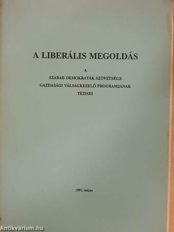 A liberális megoldás